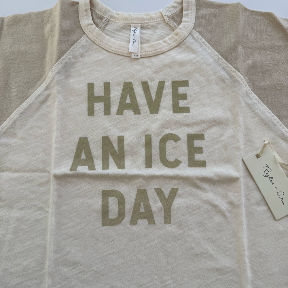 NWT Rylee & Cru Raglan Tee (Sz 4/5) - Picture 3 of 4